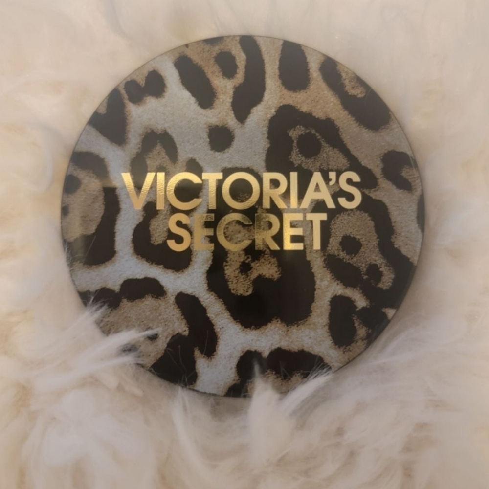 Victoria's Secret Cheetah Print Compact Beauty Makeup Mirror pattern leopard Y2k